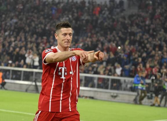 12 09 2017 Football Champions League 2017 2018 FC Bavaria Munich RSC Anderlecht in the Alliance Arena Munich goal celebration Robert Lewandowski FC Bavaria Munich