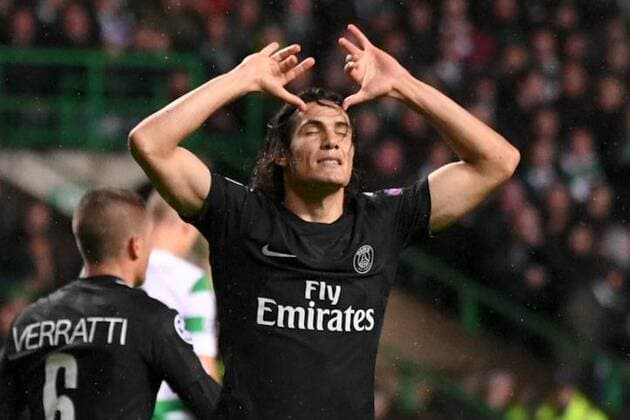 Bilder des Tages - SPORT 09 EDINSON CAVANI (psg) - JOIE FOOTBALL : Celtic Glasgow vs Paris SG - Ligue des Champions - 12 09 2017 AnthonyBIBARD FEP Panoramic 