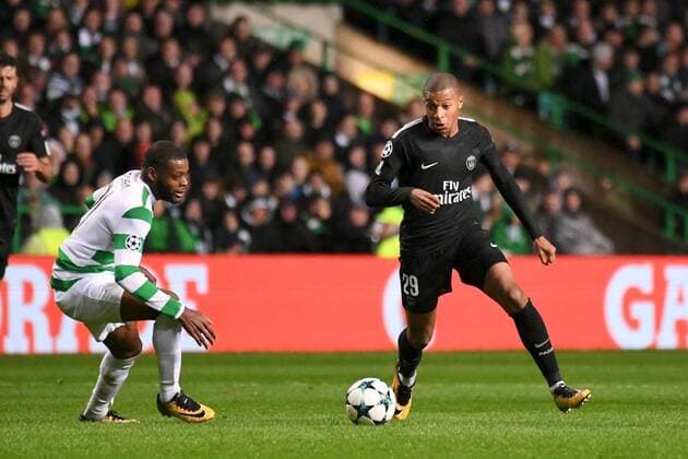 29 KYLIAN MBAPPE (psg) - 21 Olivier Ntcham (cel) FOOTBALL : Celtic Glasgow vs Paris SG - Ligue des Champions - 12 09 2017 AnthonyBIBARD FEP Panoramic 