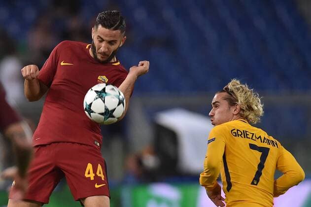 Kostas Manolas Roma, Antoine Griezmann Atletico Roma 12-09-2017 Stadio Olimpico Football Uefa Champions League 2017 2018 AS Roma - Atletico Madrid Group C Foto Andrea Staccioli Insidefoto andreaxstaccioli
