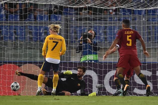 Parata di Alisson Becker Roma Roma 12-09-2017 Stadio Olimpico Football Uefa Champions League 2017 2018 AS Roma - Atletico Madrid Group C Foto Andrea Staccioli Insidefoto andreaxstaccioli