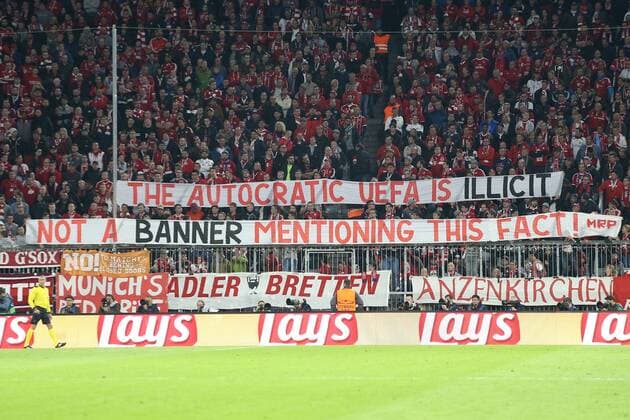 FC Bavaria supporters with Transparent FC Bavaria Munich vs RSC Anderlecht Champions League Football 12 09 2017 Football 12 09 2017 Munich Copyright: xLanger Eibner-Pressefotox EP_HLR