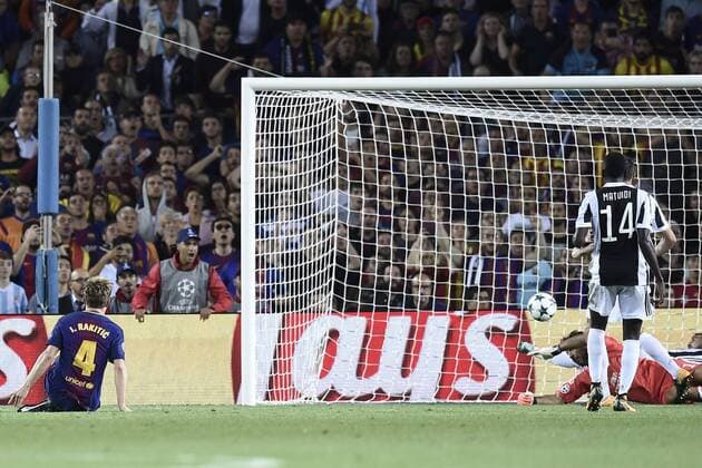 Db Barcellona (Spagna) 12 09 2017 - Champions League Barcellona-Juventus foto Daniele Buffa Image nella foto: gol Ivan Rakitic 