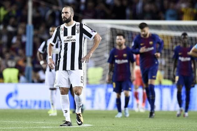 Bilder des Tages - SPORT Db Barcellona (Spagna) 12 09 2017 - Champions League Barcellona-Juventus foto Daniele Buffa Image nella foto: Gonzalo Higuain 