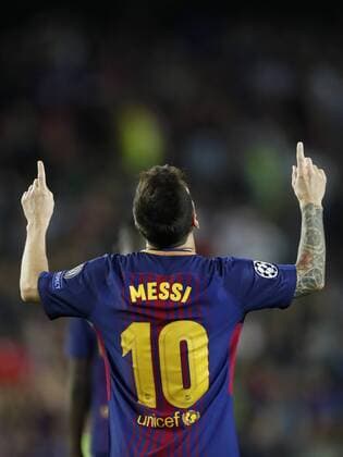 Lionel Messi of FC Barcelona Barca during the UEFA Champions League group D match between FC Barcelona and Juventus FC on September 12, 2017 at the Camp Nou stadium in Barcelona, Spain. UEFA Champions League 2017 2018 xVIxVIxImagesx xMauricexvanxSteenxIVx 8727271
