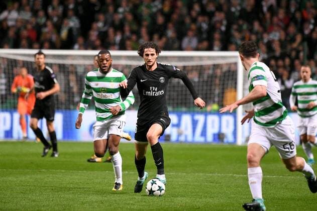 25 ADRIEN RABIOT (psg) - 21 Olivier Ntcham (cel) FOOTBALL : Celtic Glasgow vs Paris SG - Ligue des Champions - 12 09 2017 AnthonyBIBARD FEP Panoramic 