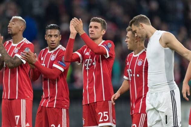 SOCCER - CL, Bayern vs Anderlecht MUNICH,GERMANY,12.SEP.17 - SOCCER - UEFA Champions League, group stage, FC Bayern Muenchen vs RSC Anderlecht. Image shows Thomas Mueller (Bayern). GEPAxpictures xMarkusxFischer