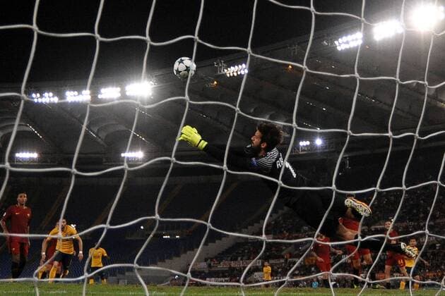 Parata di Alisson Becker Roma Roma 12-09-2017 Stadio Olimpico Football Uefa Champions League 2017 2018 AS Roma - Atletico Madrid Group C Foto Andrea Staccioli Insidefoto andreaxstaccioli