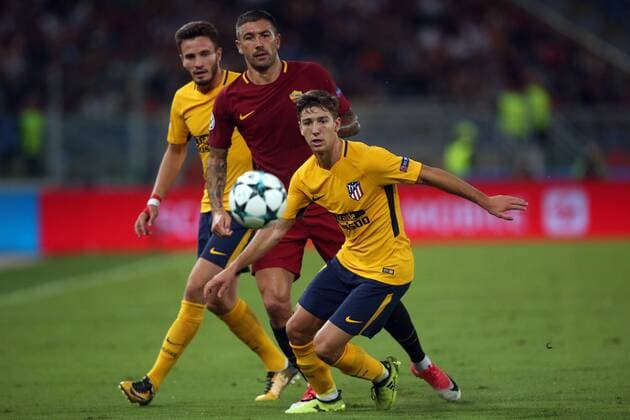ROME, ITALY . 12 september 2017. Olimpic Stadium. UEFA CHAMPIONS LEAGUE 2017 2018. MATCH AS ROMA VS ATLETICO MADRID. Luciano Vietto in action during the match Roma vs Atletico Madrid in Olympic stadium in the city of ROME, ITALY. (photo: Marco Iacobucci)  Copyright: xmarcoxiacobuccix xIPAx xMarcoxIacobuccix
