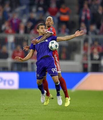 12 09 2017 Football Champions League 2017 2018 FC Bavaria Munich RSC Anderlecht in the Alliance Arena Munich v l Hamdi Harbaoui RSC Anderlecht against Jerome Boateng FC Bavaria Munich