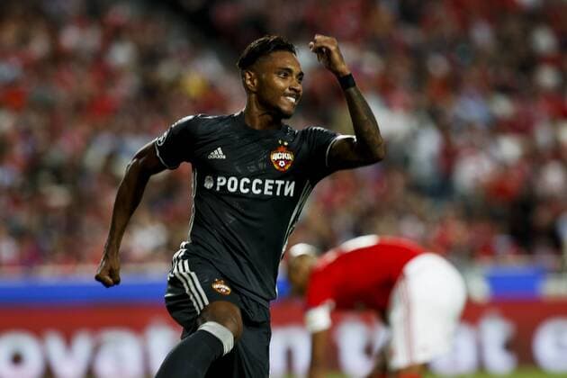 September 12, 2017 - Lisbon, Portugal - CSKA s forward Vitinho celebrates his goal during Champions League 2017 18 match between SL Benfica vs CSKA Moscow, in Lisbon, on September 12, 2017. SL Benfica v CSKA Moskva - UEFA Champions League  - ZUMAn230 20170912_zaa_n230_273 Copyright: xCarlosxPalmax
