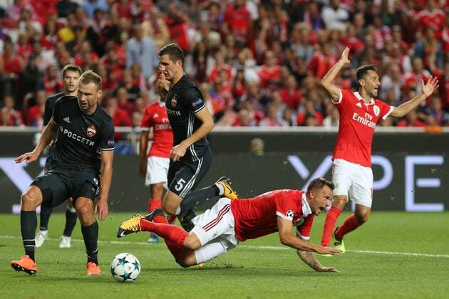 September 12, 2017 - Lisbon, Lisbon, Portugal - Benficas forward Haris Seferovic from Switzerland during the SL Benfica v CSKA Moskva - UEFA Champions League round one match at Estadio da Luz on September 12, 2017 in Lisbon, Portugal. SL Benfica v CSKA Moskva - UEFA Champions League  - ZUMAn230 20170912_zaa_n230_313 Copyright: xDpix