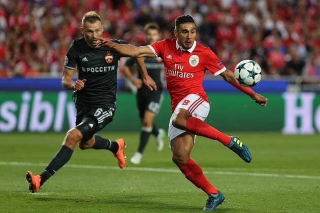 September 12, 2017 - Lisbon, Lisbon, Portugal - Benficas forward Toto Salvio from Argentina during the SL Benfica v CSKA Moskva - UEFA Champions League round one match at Estadio da Luz on September 12, 2017 in Lisbon, Portugal. SL Benfica v CSKA Moskva - UEFA Champions League  - ZUMAn230 20170912_zaa_n230_332 Copyright: xDpix