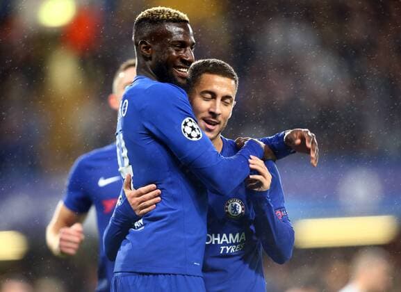 September 12, 2017 - London, Greater London, United Kingdom - Chelsea s Tiemoue Bakayoko celebrates his goal.during UEFA Champions League - Group C match between Chelsea and FK Qarabag at Stanford Bridge, London 12 Sept 2017 Chelsea FC v Qarabag FK - UEFA Champions League  - ZUMAn230 20170912_zaa_n230_463 Copyright: xKieranxGalvinx