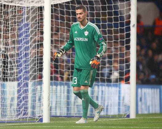 September 12, 2017 - London, Greater London, United Kingdom - Ibrahim Sehic of Qarabag FK.during UEFA Champions League - Group C match between Chelsea and FK Qarabag at Stanford Bridge, London 12 Sept 2017 Chelsea FC v Qarabag FK - UEFA Champions League  - ZUMAn230 20170912_zaa_n230_470 Copyright: xKieranxGalvinx