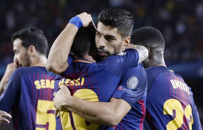 Db Barcellona (Spagna) 12 09 2017 - Champions League Barcellona-Juventus foto Daniele Buffa Image nella foto: esultanza gol Lionel Messi 