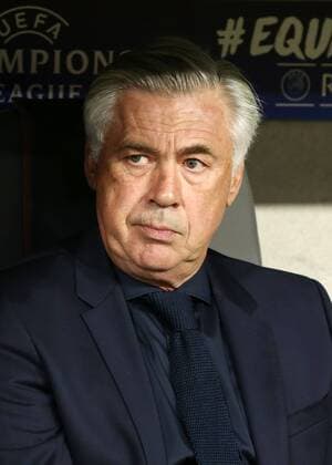 team manager Carlo Ancelotti Portrait Portrait Portrait Single Close Up Sports Football Football UEFA CL Champions League men Season 2017 2018 12 09 2017 FC Bavaria Munich vs RSC Anderlecht