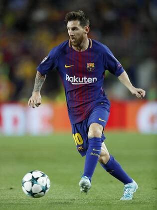 Lionel Messi of FC Barcelona Barca during the UEFA Champions League group D match between FC Barcelona and Juventus FC on September 12, 2017 at the Camp Nou stadium in Barcelona, Spain. UEFA Champions League 2017 2018 xVIxVIxImagesx xMauricexvanxSteenxIVx 8732147