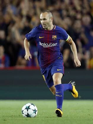 Andres Iniesta of FC Barcelona Barca during the UEFA Champions League group D match between FC Barcelona and Juventus FC on September 12, 2017 at the Camp Nou stadium in Barcelona, Spain. UEFA Champions League 2017 2018 xVIxVIxImagesx xMauricexvanxSteenxIVx 8732154