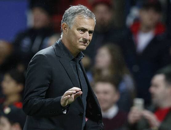 Jose Mourinho, manager of Manchester United ManU after the Champions League Group A match at the Old Trafford Stadium, Manchester. Picture date: September 12th 2017. Picture credit should read: Andrew Yates Sportimage EDITORIAL USE ONLY. No use with unauthorised audio, video, data, fixture lists, club league logos or live services. Online in-match use limited to 120 images, no video emulation. No use in betting, games or single club league player publications.