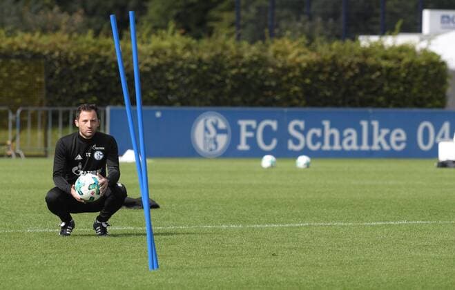 13 09 2017 Football ger 1 Bundesliga Season 2017 2018 Training FC Schalke 04 team manager Domenico Tedesco FC Schalke 04