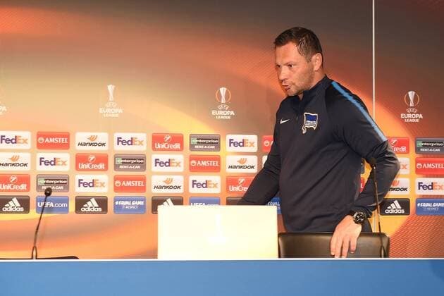 Football men 2017 18 UEFA Euro League Hertha BSC Press conference Head coach Pal Dardai Hertha BSC 13 09 17 Copyright: xMichaelxHundtx xMatthiasxKochx