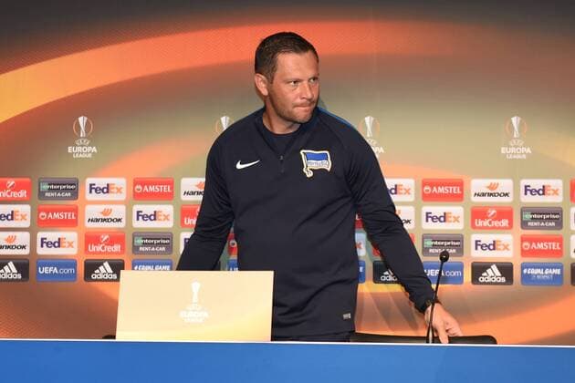 Football men 2017 18 UEFA Euro League Hertha BSC Press conference Head coach Pal Dardai Hertha BSC 13 09 17 Copyright: xMichaelxHundtx xMatthiasxKochx