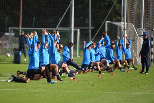 Football men UEFA Euro League Season 2017 18 Hertha BSC Training Warm-up before the Training 13 09 17 Copyright: xMichaelxHundtx xMatthiasxKochx