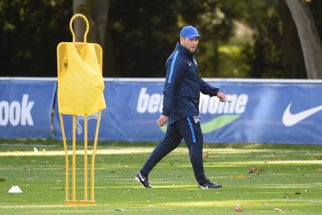 Football men UEFA Euro League Season 2017 18 Hertha BSC Training Head coach Pal Dardai Hertha BSC 13 09 17 Copyright: xMichaelxHundtx xMatthiasxKochx