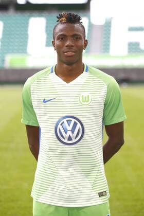 Victor Osimhen 18 Wolfsburg Sports Football Football DFL First 1 Bundesliga men Season 2017 2018 13 09 2017 VfL Wolfsburg Portrait session Kader Portrait presentation Presentation Press call