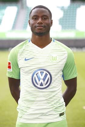 Paul Georges Ntep 7 Wolfsburg Sports Football Football DFL First 1 Bundesliga men Season 2017 2018 13 09 2017 VfL Wolfsburg Portrait session Kader Portrait presentation Presentation Press call