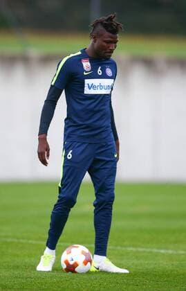 SOCCER - EL, Austria vs Milano, preview STEINBRUNN,AUSTRIA,13.SEP.17 - SOCCER - UEFA Europa League, group stage, FK Austria Wien VS AC Milano, preview, training A.Wien. Image shows Abdul Kadiri Mohammed (A.Wien).. GEPAxpictures xCh.xKelemen