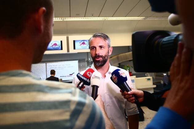SOCCER - EL, Vitoria vs RBS, preview GUIMARAES,PORTUGAL,13.SEP.17 - SOCCER - UEFA Europa League, group stage, Vitoria Guimaraes SC vs Red Bull Salzburg, preview. Image shows head coach Marco Rose (RBS). GEPAxpictures xFelixxRoittner