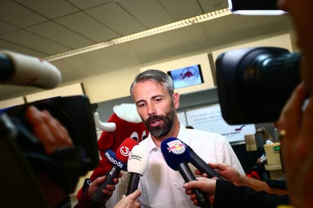 SOCCER - EL, Vitoria vs RBS, preview GUIMARAES,PORTUGAL,13.SEP.17 - SOCCER - UEFA Europa League, group stage, Vitoria Guimaraes SC vs Red Bull Salzburg, preview. Image shows head coach Marco Rose (RBS). GEPAxpictures xFelixxRoittner