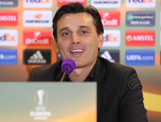 SOCCER - EL, Austria vs Milano, preview VIENNA,AUSTRIA,13.SEP.17 - SOCCER - UEFA Europa League, group stage, FK Austria Wien VS AC Milano, preview, press conference PK Pressekonferenz Milano. Image shows head coach Vincenzo Montella (AC Milan). GEPAxpictures xChristianxOrt