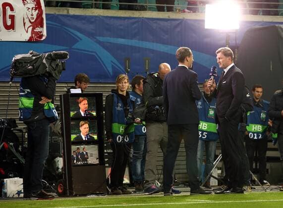 team manager Ralph Hasenhüttl the Interview Fersehen Stations Sky Sports Football Football UEFA CL Champions League men Season 2017 2018 13 09 2017 RB Leipzig RBL vs AS Monaco