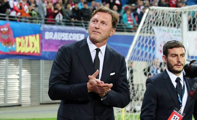 RB Leipzig Monaco Football Champions League Leipzig 13 09 2017 Red Bull Arena Football UEFA Champions League Group G 1 Matchday RB Leipzig vs AS Monaco in Picture team manager Ralph Hasenhüttl Hasenhuettl RB Leipzig