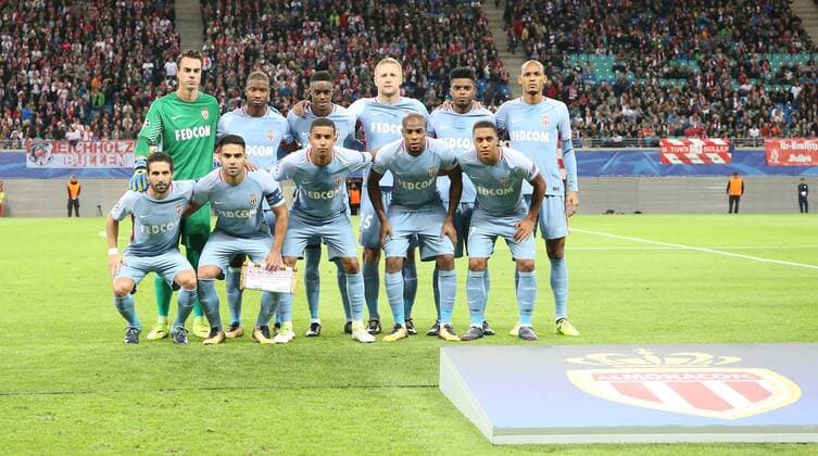 RB Leipzig Monaco Football Champions League Leipzig 13 09 2017 Red Bull Arena Football UEFA Champions League Group G 1 Matchday RB Leipzig vs AS Monaco in Picture Monaco Team photo
