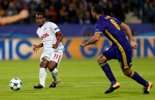 SOCCER - CL, Maribor vs Spartak MARIBOR,SLOVENIA,13.SEP.17 - UEFA Champions League, group stage, NK Maribor vs FK Spartak Moscow. Image shows Fernando (Spartak). GEPAxpictures xDavidxRodriguez
