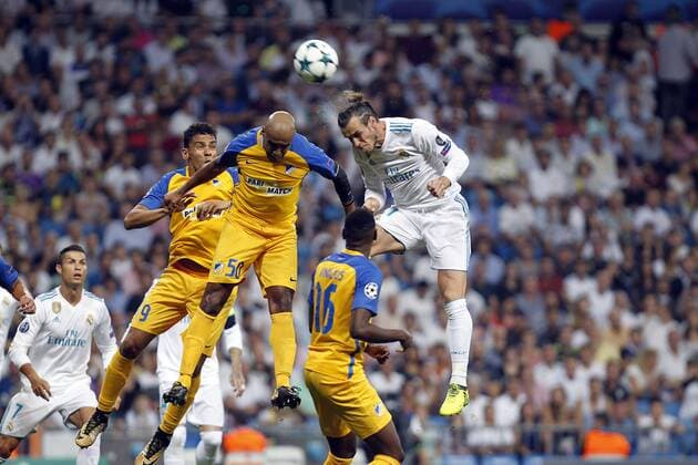 Fußball, CL, Real Madrid - Apoel Nikosia Soccer match between Real Madrid and Apoel of Champions League 2017 2018, held at the Santiago Bernabeu stadium, in Madrid. (Photo: J. Luis Cuesta 261 Cordon Press). Gareth Bale  xJosexLuisxCuestax xx