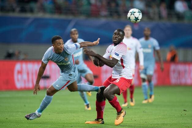 Vl Youri Tielemans ASM Dayot Upamecano l Football International UEFA Champions League Season 2017 2018 Group game RB Leipzig AS Monaco FC in Leipzig Germany at 13 09 2017