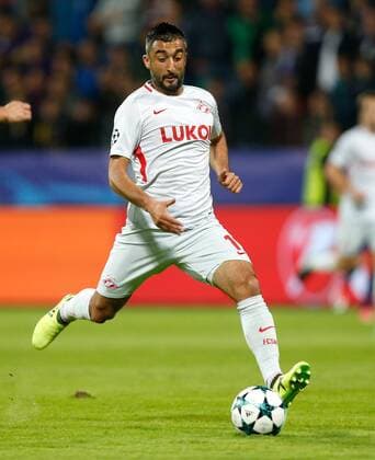 SOCCER - CL, Maribor vs Spartak MARIBOR,SLOVENIA,13.SEP.17 - UEFA Champions League, group stage, NK Maribor vs FK Spartak Moscow. Image shows Aleksandr Samedov (Spartak). GEPAxpictures xDavidxRodriguez