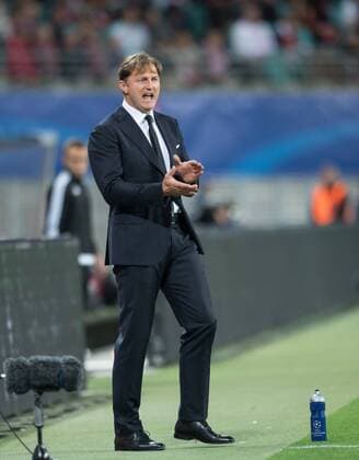 Head coach Ralph Hasenhuettl l Football International UEFA Champions League Season 2017 2018 Group game RB Leipzig AS Monaco FC in Leipzig Germany at 13 09 2017