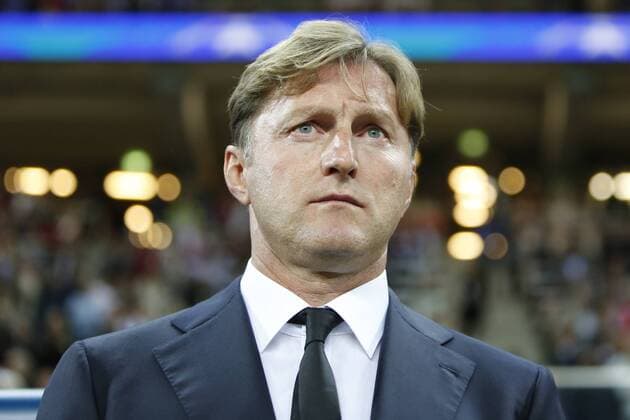 Head coach Ralph Hasenhuettl Leipzig Portrait Portrait Football UEFA Champions League Lawn ball sport Leipzig AS Monaco xtgx