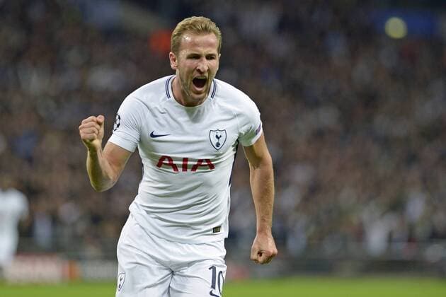 London England 13 09 2017 UEFA Champions League 2017 18 Season Group H Matchday 1 Tottenham Hotspur Borussia Dortmund goal celebration to 2 1 for Tottenham through Harry Kane Tottenham