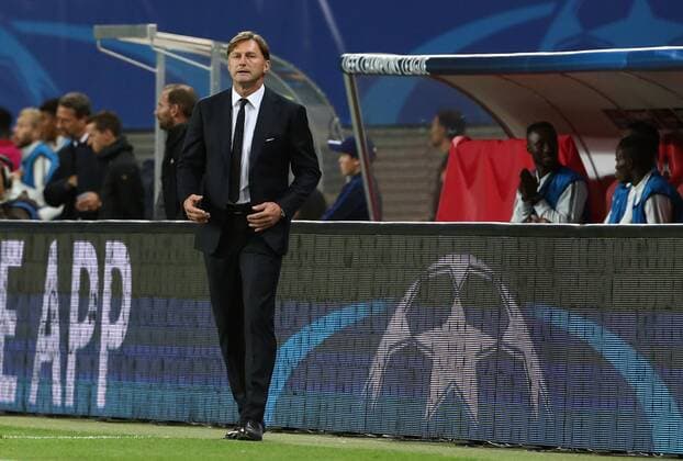 team manager Ralph Hasenhüttl Single cut out Action shot Sports Football Football UEFA CL Champions League men Season 2017 2018 13 09 2017 RB Leipzig RBL vs AS Monaco