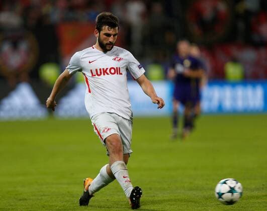 SOCCER - CL, Maribor vs Spartak MARIBOR,SLOVENIA,13.SEP.17 - UEFA Champions League, group stage, NK Maribor vs FK Spartak Moscow. Image shows Georgi Dzhikiya (Spartak). GEPAxpictures xDavidxRodriguez