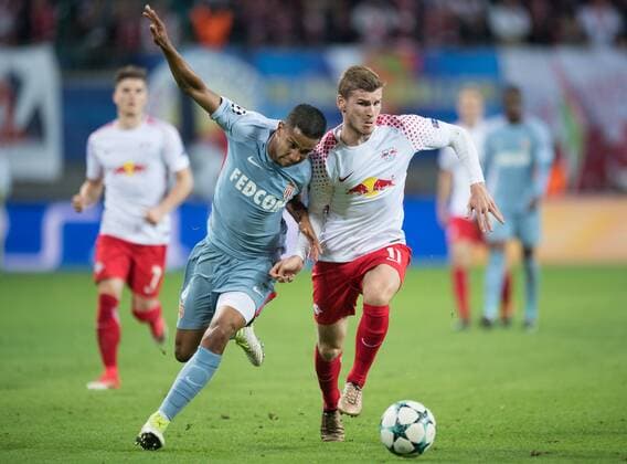 Vl Jorge ASM Timo Werner l Football International UEFA Champions League Season 2017 2018 Group game RB Leipzig AS Monaco FC in Leipzig Germany at 13 09 2017