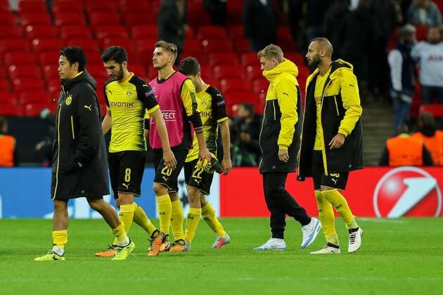 London England 13 09 2017 UEFA Champions League 2017 18 Season 1st Game Day Tottenham Hotspur BV Borussia Dortmund Dortmund DISAPPOINTED Disappointment DeFodi048