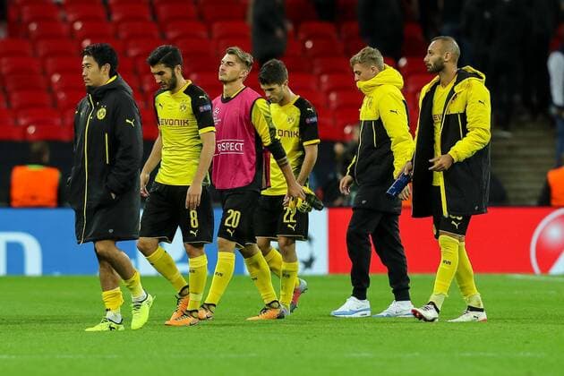 London England 13 09 2017 UEFA Champions League 2017 18 Season 1st Game Day Tottenham Hotspur BV Borussia Dortmund Dortmund DISAPPOINTED Disappointment DeFodi048